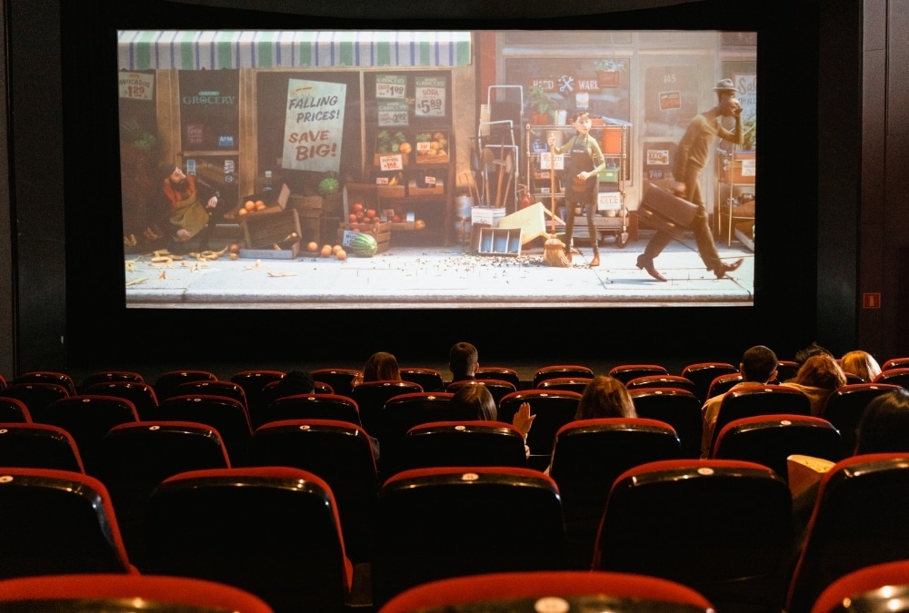 Cinema auditorium, similar to Tower Cinema on Lumley Road in Skegness