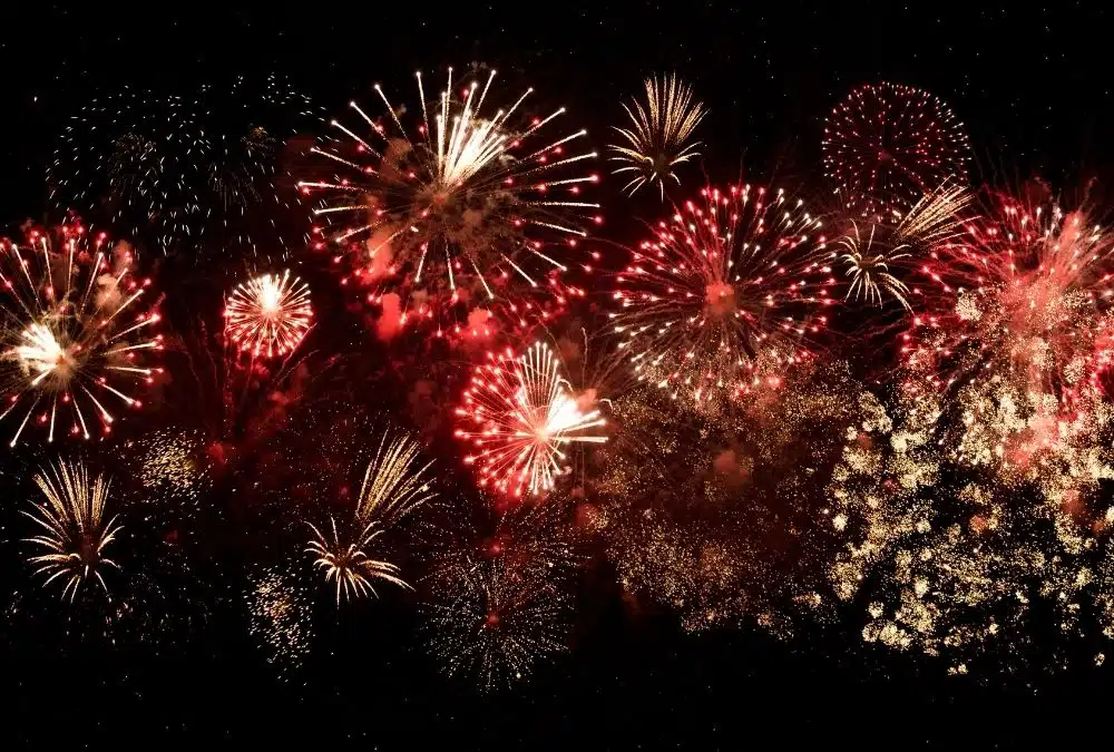 Fireworks display at Fantasy Island Skegness theme park