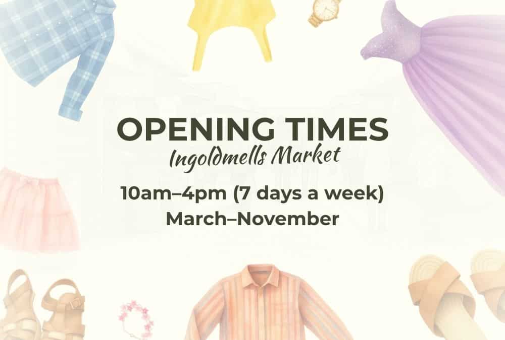 Ingoldmells Market opening times: 10am to 4pm, seven days a week, March to November