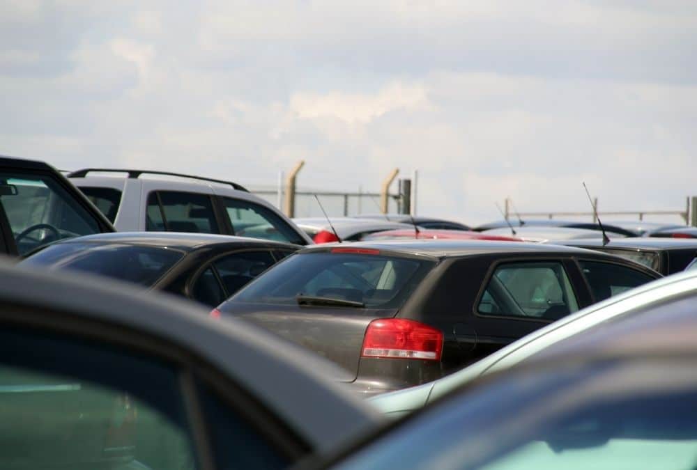 Car park near Ingoldmells Market at Fantasy Island, Skegness