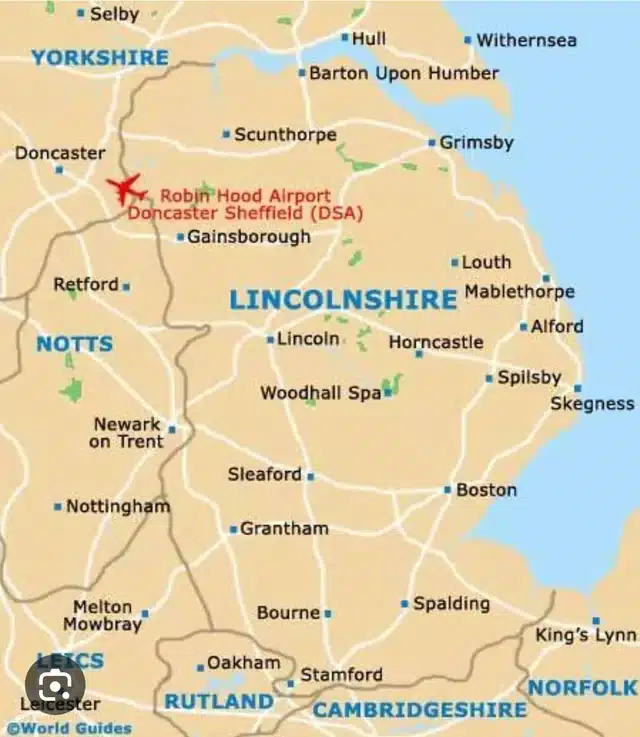 where is Lincolnshire in UK