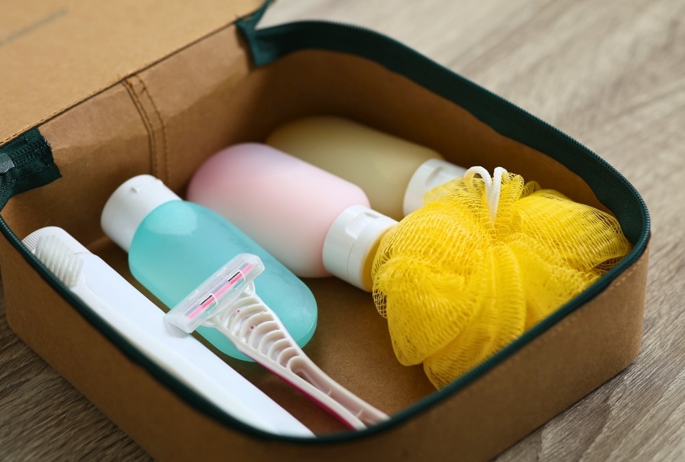 Toiletries and personal care items are important things to take on a caravan holiday